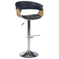 Барный стул AG H45  Экокожа / Эко кожа / Черный