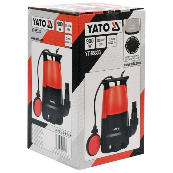 Погружной насос Yato YT85333 900 Вт 18000 л/ч photo 3 Погружной насос Yato YT85333 900 Вт 18000 л/ч photo 3