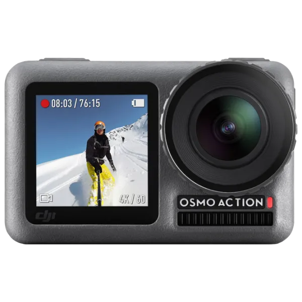 Экшн-камера DJI Osmo Action 4K 12 МП / 1300 мАч / Серый photo 1 Экшн-камера DJI Osmo Action 4K 12 МП / 1300 мАч / Серый photo 1