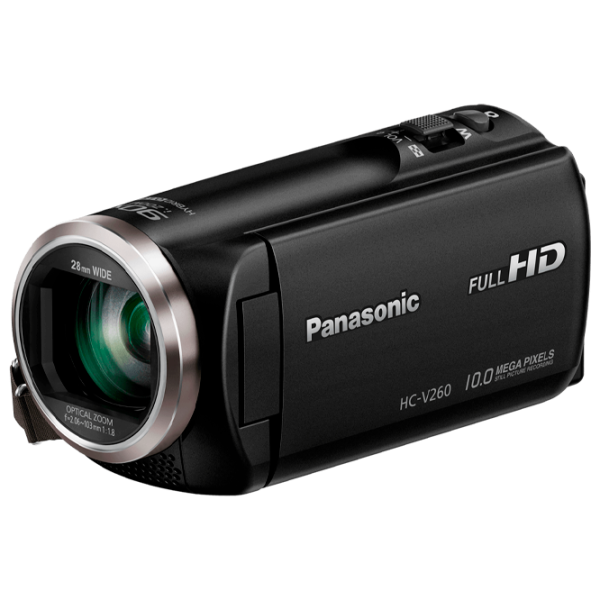Cameră video Panasonic HC-V260EE-K 1920 x 1080/ Black photo 1