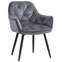 Кухонный стул Magnus DC 9220 Велюр/ Серый Черный