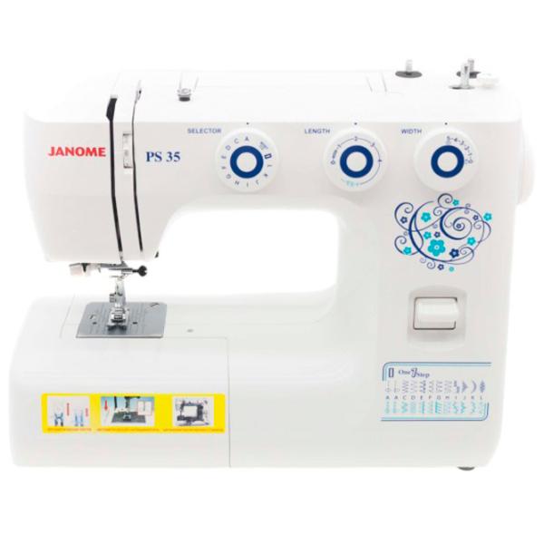 Mașină de cusut Janome PS-35 Electromecanică / White photo 3