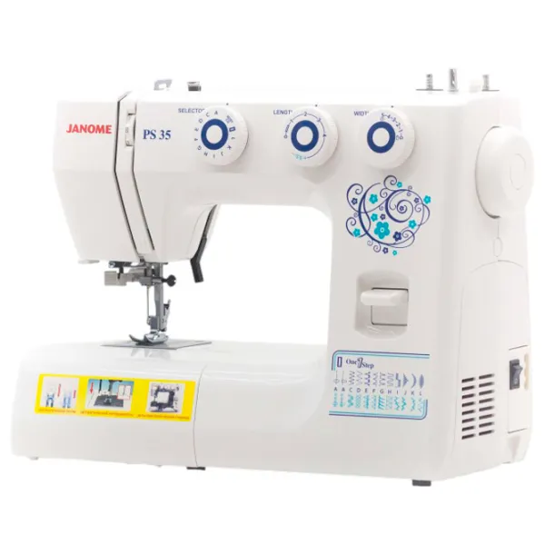 Mașină de cusut Janome PS-35 Electromecanică / White photo 4