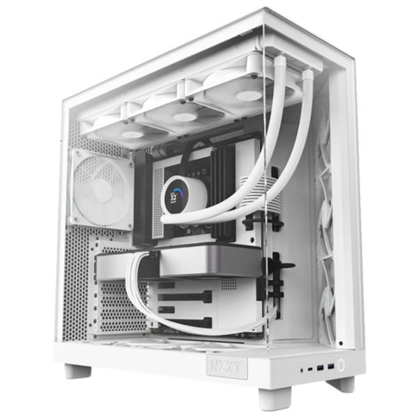 Carcasă NZXT H6 Flow Mid Tower / White photo 1