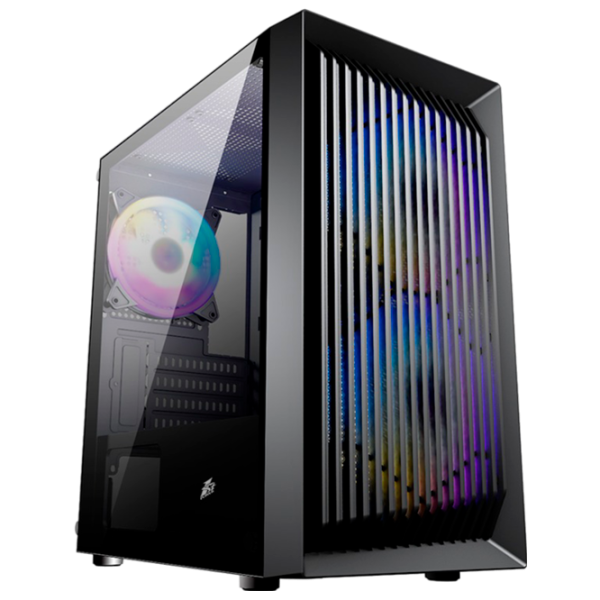 Carcasă 1STPLAYER BS-2 Mini Tower / Black photo 1