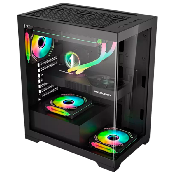 Carcasă 1STPLAYER Mi7 Mid Tower / Black photo 1