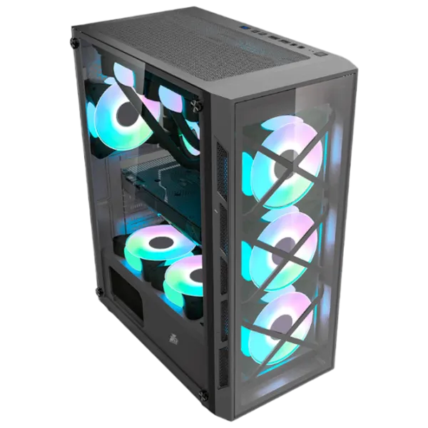 Carcasă 1STPLAYER XP-G Mid Tower / Black photo 1