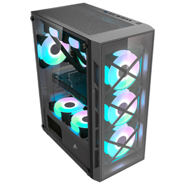 Carcasă 1STPLAYER XP-G Mid Tower / Black photo 1