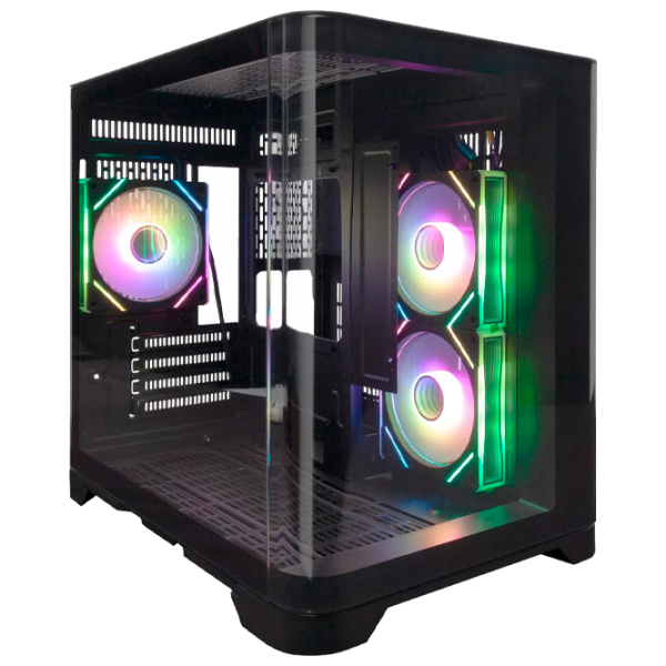 Carcasă 1STPLAYER UV5 Mid Tower / Black photo 1