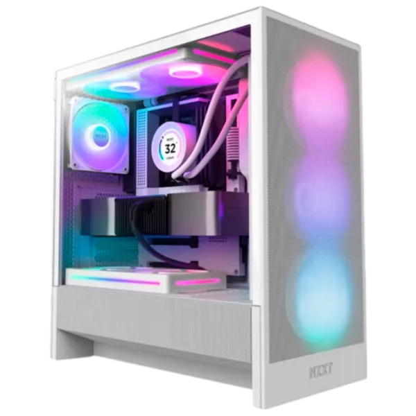 Корпус NZXT H5 Flow RGB (2024) Mid Tower / Белый photo 1