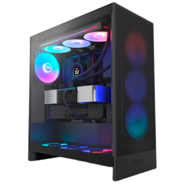 Корпус NZXT H7 Flow RGB (2024) Mid Tower / Черный photo 1
