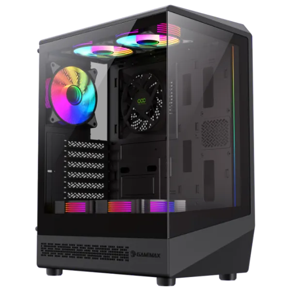 Carcasă Gamemax Vista COC AB Mid Tower / Black photo 1