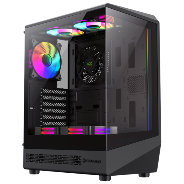 Carcasă Gamemax Vista COC AB Mid Tower / Black photo 1