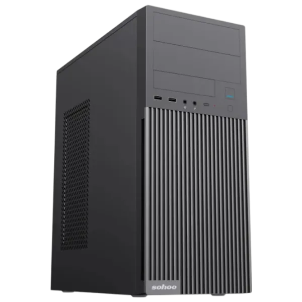 Carcasă Sohoo 2815BK Mid Tower / Black photo 1