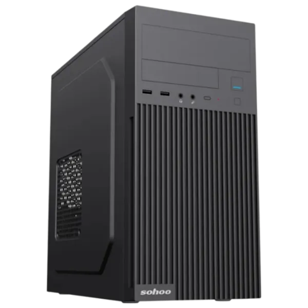 Carcasă Sohoo 6521BK Mid Tower / Black photo 1