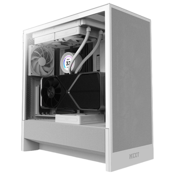 Корпус NZXT H5 Flow (2024) Mid Tower / Белый photo 1