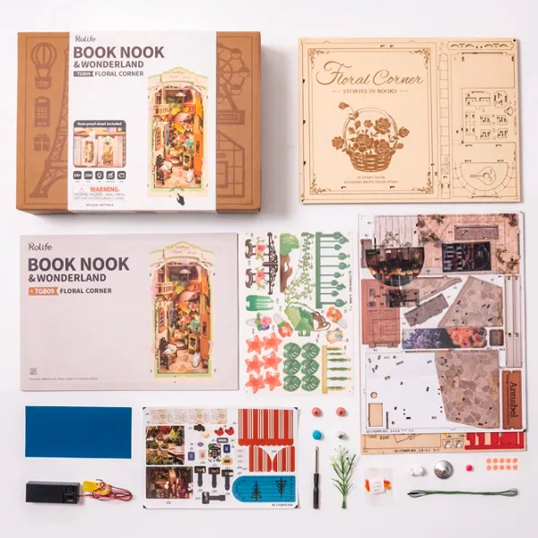 Puzzle 3D RoLife Book Nook 14+/ Numărul de piese: 164 photo 5
