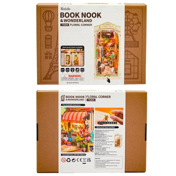 Puzzle 3D RoLife Book Nook 14+/ Numărul de piese: 164 photo 7