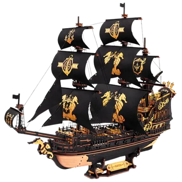 Puzzle 3D ROKR The Seahorse Barque 14+/ Numărul de piese: 603 photo 1