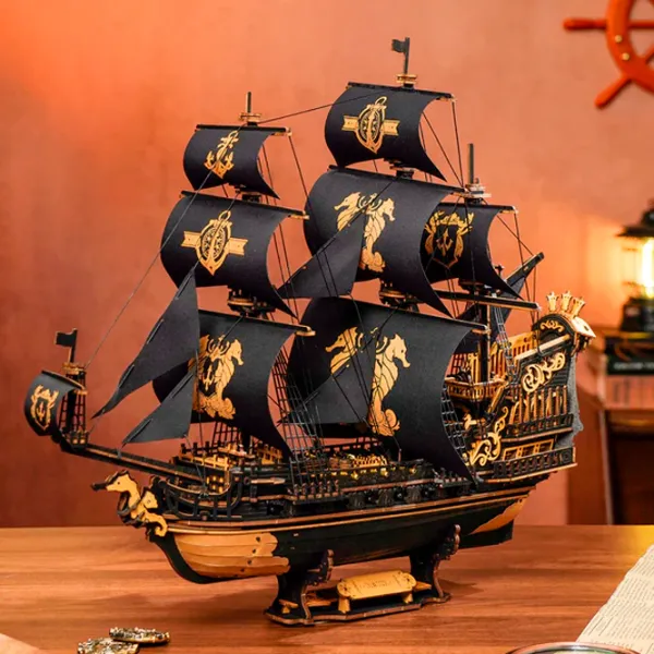 Puzzle 3D ROKR The Seahorse Barque 14+/ Numărul de piese: 603 photo 2