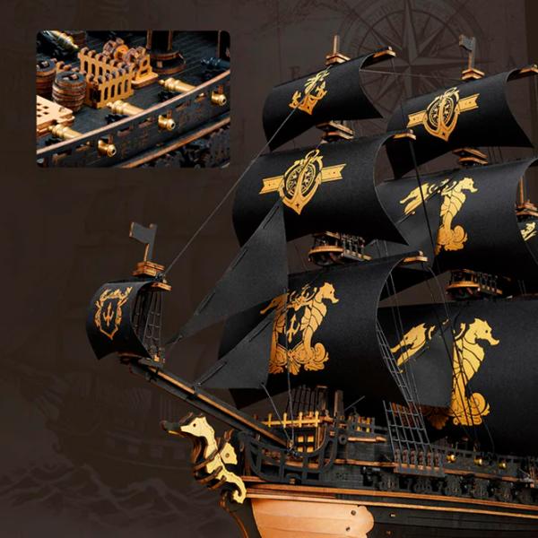 Puzzle 3D ROKR The Seahorse Barque 14+/ Numărul de piese: 603 photo 4
