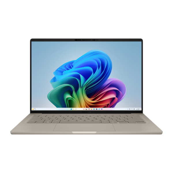 Asus ZenBook A14 OLED UX3407QA Snapdragon X1 26 100 / 16 GB / 512 GB / VGA Integrată / Beige photo 1 Asus ZenBook A14 OLED UX3407QA Snapdragon X1 26 100 / 16 GB / 512 GB / VGA Integrată / Beige photo 1