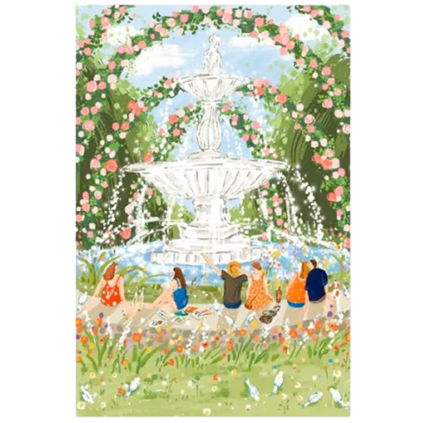 Puzzle 2D RoLife Afternoon Fountain 10+/ Numărul de piese: 1000 photo 1