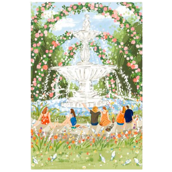 Puzzle 2D RoLife Afternoon Fountain 10+/ Numărul de piese: 1000 photo 1