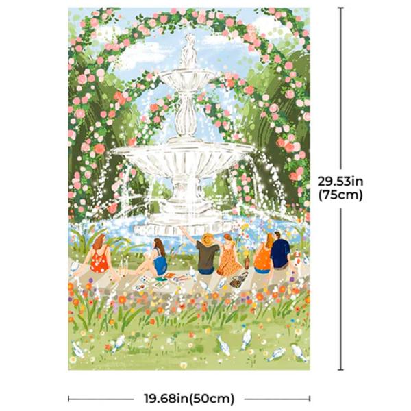 Puzzle 2D RoLife Afternoon Fountain 10+/ Numărul de piese: 1000 photo 5