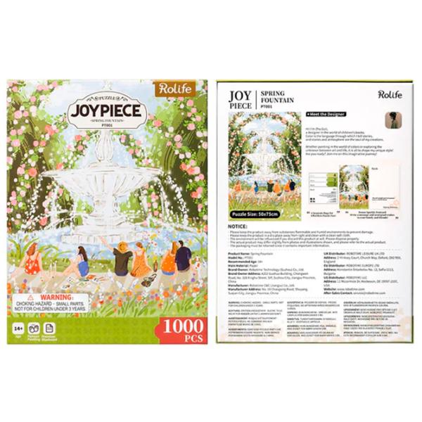 Puzzle 2D RoLife Afternoon Fountain 10+/ Numărul de piese: 1000 photo 6