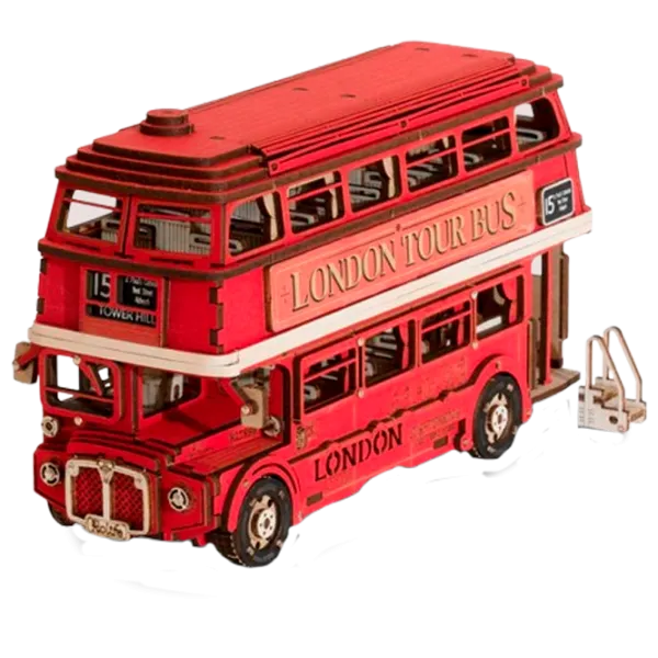 Puzzle 3D RoLife London Tour Bus 14+/ Numărul de piese: 145 photo 1