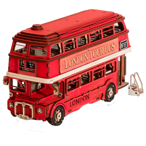 Puzzle 3D RoLife London Tour Bus 14+/ Numărul de piese: 145 photo 1