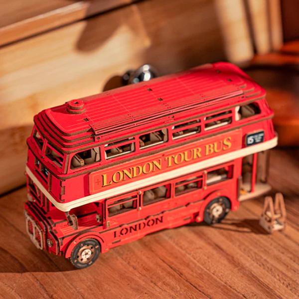 Puzzle 3D RoLife London Tour Bus 14+/ Numărul de piese: 145 photo 3