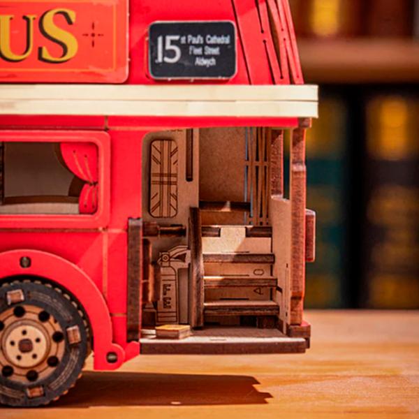 Puzzle 3D RoLife London Tour Bus 14+/ Numărul de piese: 145 photo 5