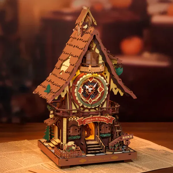 Пазл 3D ROKR Cuckoo Clock 14+/ Количество деталей: 435 photo 2
