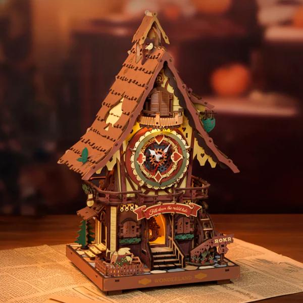 Пазл 3D ROKR Cuckoo Clock 14+/ Количество деталей: 435 photo 2