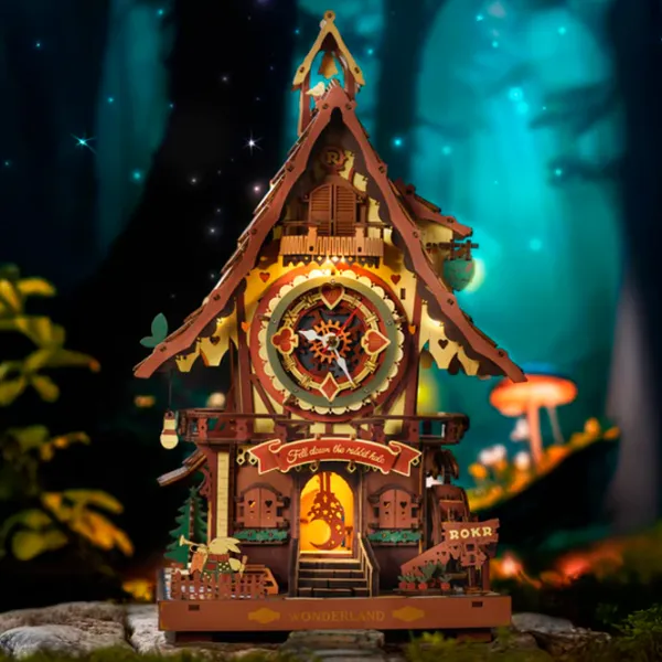 Пазл 3D ROKR Cuckoo Clock 14+/ Количество деталей: 435 photo 3