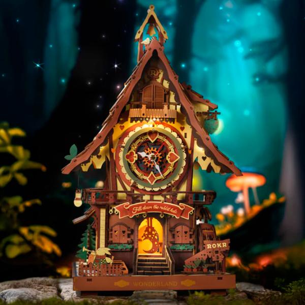 Пазл 3D ROKR Cuckoo Clock 14+/ Количество деталей: 435 photo 3