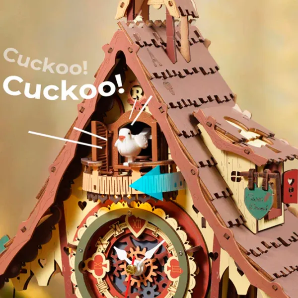 Пазл 3D ROKR Cuckoo Clock 14+/ Количество деталей: 435 photo 5