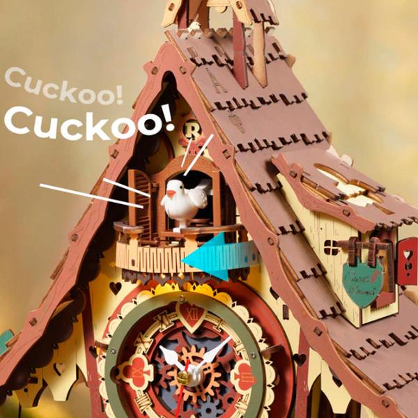 Пазл 3D ROKR Cuckoo Clock 14+/ Количество деталей: 435 photo 5