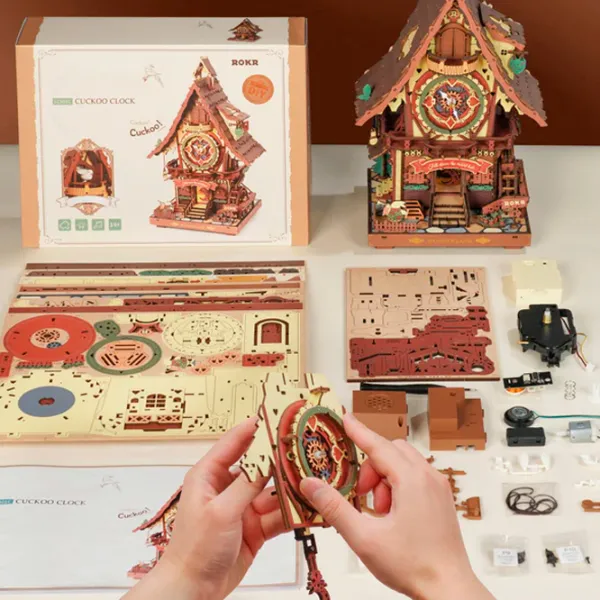 Пазл 3D ROKR Cuckoo Clock 14+/ Количество деталей: 435 photo 7