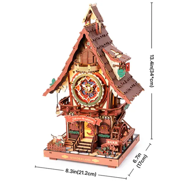 Пазл 3D ROKR Cuckoo Clock 14+/ Количество деталей: 435 photo 8