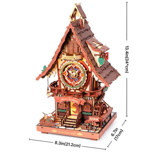 Пазл 3D ROKR Cuckoo Clock 14+/ Количество деталей: 435 photo 8