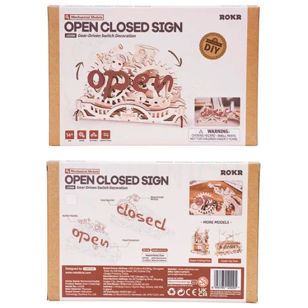 Пазл 3D ROKR Open Closed Sign 14+/ Количество деталей:  photo 6
