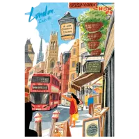 Puzzle 2D RoLife Walk in London 14+/ Numărul de piese: 1000