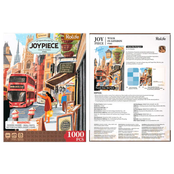 Puzzle 2D RoLife Walk in London 14+/ Numărul de piese: 1000 photo 7