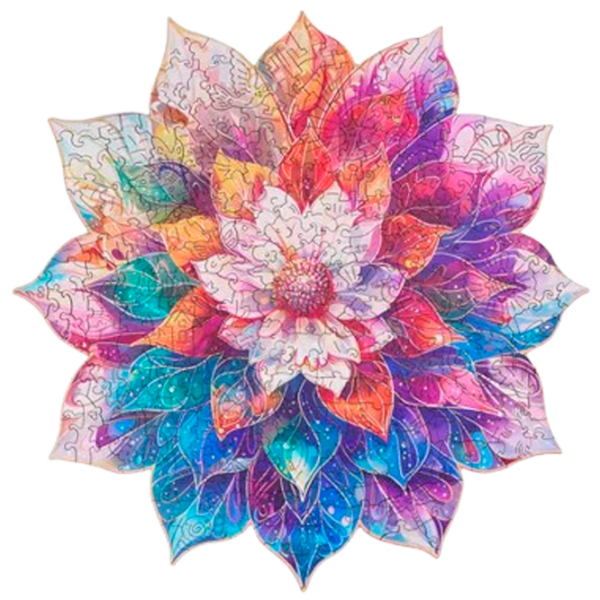 Puzzle 2D Rowood Mystic Mandala Flower 14+/ Numărul de piese: 200 photo 1