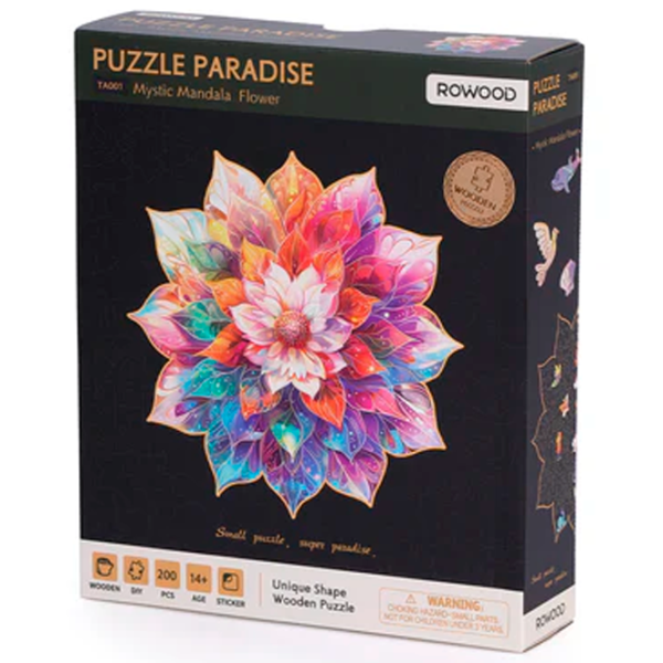 Puzzle 2D Rowood Mystic Mandala Flower 14+/ Numărul de piese: 200 photo 4