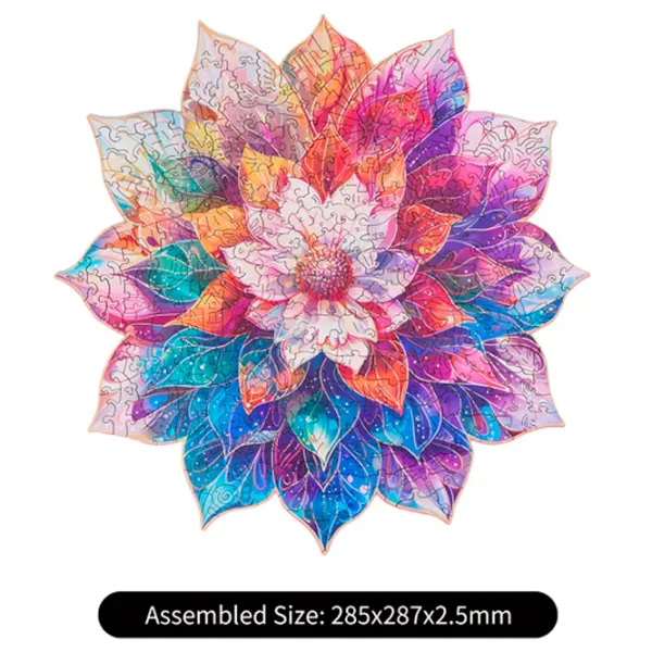 Puzzle 2D Rowood Mystic Mandala Flower 14+/ Numărul de piese: 200 photo 5