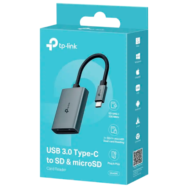 Cititor de carduri TP-Link UA430C  USB 3.0 / Black photo 4